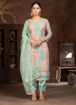 Attrective These Suit in Fine Colored Pair With Bottom And Dupatta.These Top Are Organza And Dupatta Are Fabricated On Organza Pair With Santoon Bottom.Its Beautified With Designer Embroidery,Hand Work.