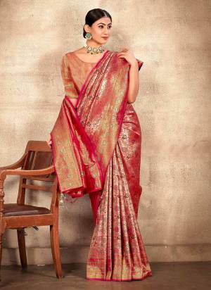  Looking These Party Wear Saree in Fine Colored.These Saree And Blouse is Fabricated On Banarasi Silk.Its Beautified With Heavy Weavon Jari,Thread Designer.