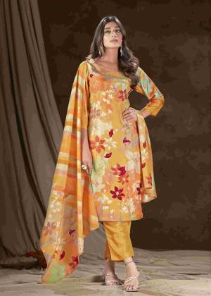 Garb These Beautiful Looking Readymade Printed Suits.These Top And Dupatta Are Muslin Silk And Bottom Are Gadwal Silk Fabricated.Its Beautified With Disigner Digital Printed, Embroidery Work.