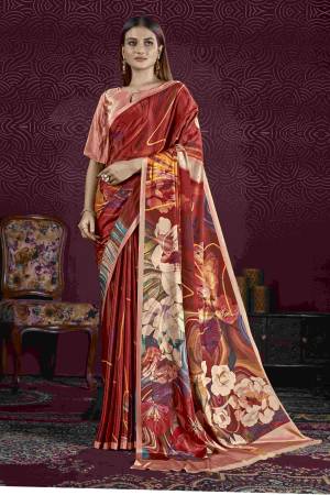 Attrective Look These Festive Wear Saree in Fine Colored.These Saree And Blouse is Fabricated On Crepe Silk.Its Beautified With Designer Digital Printed.