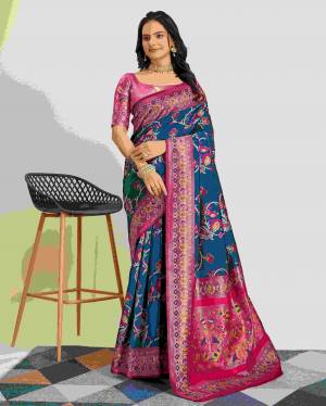 Attrective Look These Saree in Fine Colored.These Saree Are Banarasi Silk And Blouse is Banarasi Silk Fabricated.Its Beautified With Weving Designer.