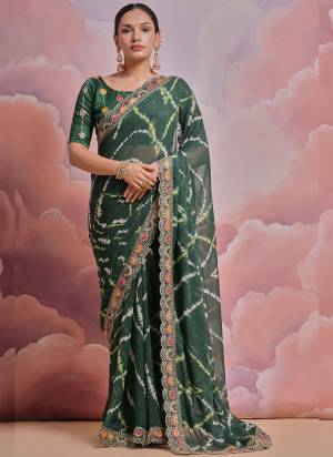 Grab These Festive Wear Saree in Fine Colored.These Saree is Fabricated On Georgette Pair With Mono Banglori Blouse.Its Beautified Designer Printed With Multy Thread,Sequance,Coding Work Lace Border With Blouse.