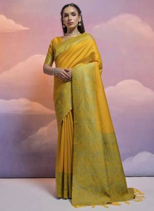 Garb These Party Wear Fancy Saree in Fine Colored.These Saree And Blouse is Fabricated On Handloom Raw Silk.Its Beautified With Handloom Weaving Designer.