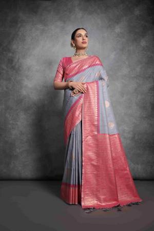 Garb These Party Wear Fancy Saree in Fine Colored.These Saree And Blouse is Fabricated On Tusser Silk.Its Beautified With Wevon Silver Jari Designer.