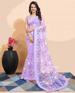 Attrective Look These Saree in Fine Colored.These Saree Are Soft Net And Blouse is Mono Banglori Fabricated.Its Beautified With Designer Multy Thread Embroidery Work.