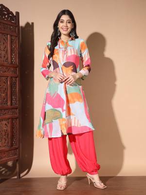 Grab These Readymade Top With Bottom in Fine Colored.These Top Are Muslin And Bottom Are Fabricated On Rayon Pair.Its Beautified With Designer Digital Printed.