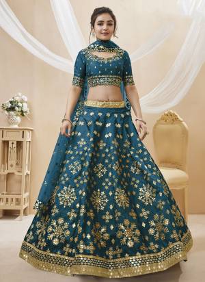 For A Designer Look,Grab These Lehenga Choli in Fine Colored.These Lehenga Are Art Silk And Blouse Are Fabricated On Art Silk Pair With Dupatta Are Soft Net.Its Beautified With Designer Jari,Sequance Embroidery Work.