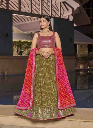 For A Designer Look,Grab These Lehenga Choli in Fine Colored.These Lehenga Are Georgette And Blouse Are Fabricated On Georgette Pair With Dupatta Are Chinon.Its Beautified With Designer Jari,Sequance Embroidery Work.