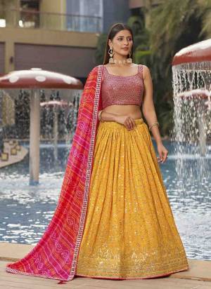 For A Designer Look,Grab These Lehenga Choli in Fine Colored.These Lehenga Are Georgette And Blouse Are Fabricated On Georgette Pair With Dupatta Are Soft Net.Its Beautified With Designer Jari,Sequance Embroidery Work.