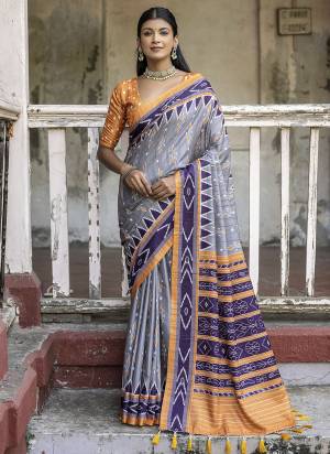 Attrective These Party Wear Fancy Saree in Fine Colored.These Saree And Blouse is Fabricated On Tussar Silk.Its Beautified With Wevon Designer With Temple Printed.