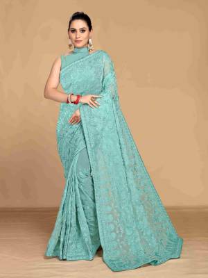  Look These Party Wear Saree in Fine Colored.These Saree Are Georgette And Blouse is Mono Banglori Fabricated.Its Beautified With Heavy Designer Thread Embroidery Work.