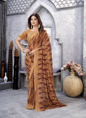 Garb These Printed Saree With Blouse in Fine Colored.These Saree And Blouse is Fabricated On Weight Less.Its Beautified With Designer Printed.