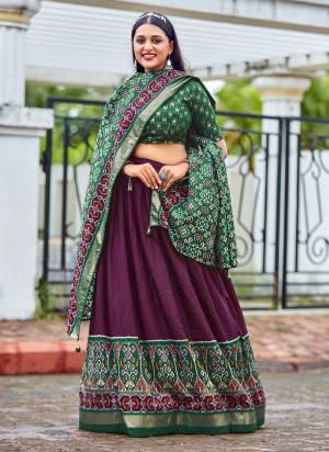 Attrective Looking This Partywear Fine Color Designer Choli Fabric Cotton And Lahenga Cotton And Dupatta Cotton In Fabricated Beautified With Attrective Disigner Printed. Buy Now.