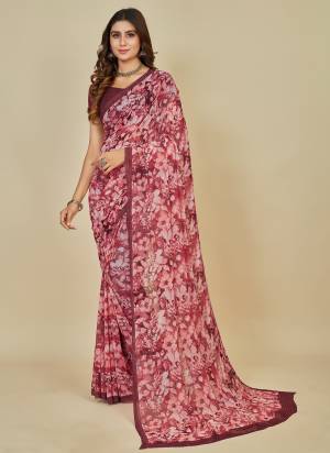  Looking These Party Wear Saree in Fine Colored.These Saree And Blouse is Fabricated On Georgette Pair.Its Beautified With Designer Floral Printed.