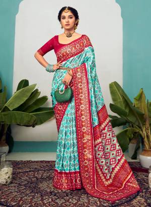  These Party Wear Saree in Fine Colored.These Saree And Blouse is Fabricated On Cotton Silk Pair.Its Beautified With Wevon Jari Designer,Chevron Printed With Polka Dots.