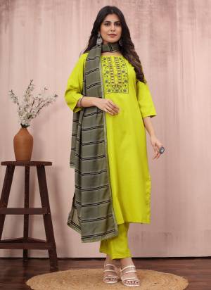 Attrective These Beautiful Looking Readymade Suits.These Top And Bottom Are Cotton Slub And Dupatta Are Cotton Mal Fabricated.Its Beautified With Disigner Embroidery Work.