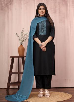 Attrective These Beautiful Looking Readymade Suits.These Top And Bottom Are Cotton Slub And Dupatta Are Cotton Mal Fabricated.Its Beautified With Disigner Embroidery Work.