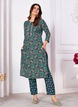 Grab These Beautiful Looking Readymade Top With Bottom Set.These Top And Bottom is Fabricated On Rayon.Its Beautified With Designer Printed With Hand Work With Pocket In Bottom.