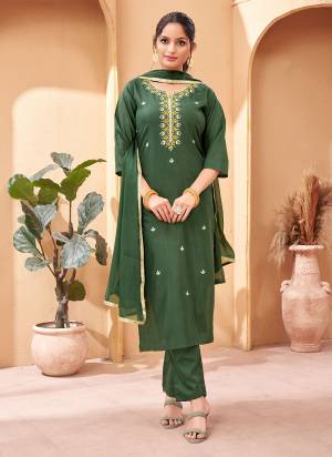 Attrective These Suit in Fine Colored Pair With Bottom And Dupatta.These Top Are Rayon And Bottom Are Fabricated On Rayon Pair With Rayon Dupatta.Its Beautified With Designer Embroidery Work.