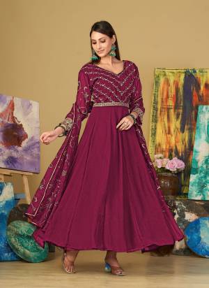 Looking These Anarkali Suit in Fine Colored Pair With Bottom And Dupatta.These Top Are Georgette And Dupatta Are Fabricated On Georgette Pair With Crepe Bottom.Its Beautified With Heavy Designer Embroidery Work.