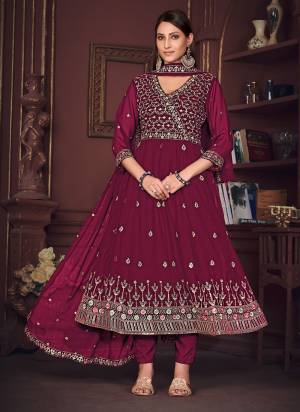 Looking These Anarkali Suit in Fine Colored Pair With Bottom And Dupatta.These Top Are Georgette And Dupatta Are Fabricated On Georgette Pair With Crepe Bottom.Its Beautified With Heavy Designer Embroidery Work.