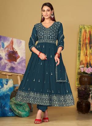 Looking These Anarkali Suit in Fine Colored Pair With Bottom And Dupatta.These Top Are Georgette And Dupatta Are Fabricated On Georgette Pair With Crepe Bottom.Its Beautified With Heavy Designer Embroidery Work.