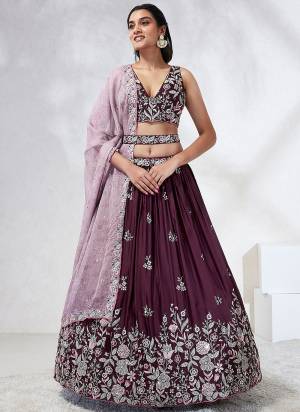 Attrective Looking This Partywear Fine Color Heavy Designer Choli Fabric Georgette And Lahenga Georgette And Dupatta Organza In Fabricated Beautified With Attrective Designer Thread,Sequance Embroidery Work. Buy Now.