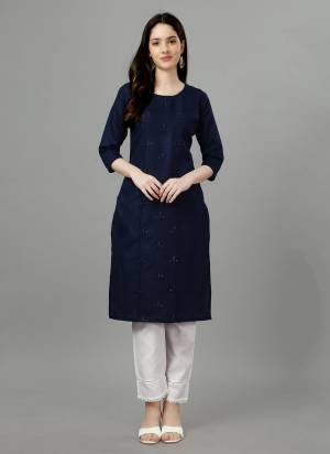 Attrective These Beautiful Looking Readymade Straight Kurti.These Kurti is Fabricated On Cotton Magic Slub.Its Beautified With Designer Embroidery Work .