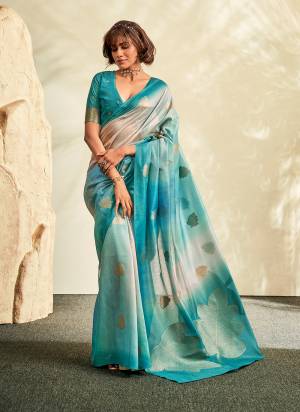 Looking These Party Wear Saree in Fine Colored.These Saree And Blouse is Fabricated On Handloom Khadi.Its Beautified With Handloom Weaving Jari Designer With Printed Work.