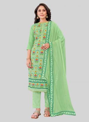 Garb These Designer Suit in Fine Colored Pair With Bottom And Dupatta.These Top Are Chanderi Silk And Dupatta Are Fabricated On Nazmin Pair With Santoon Bottom.Its Beautified With Designr Printed With Embroidery Work.