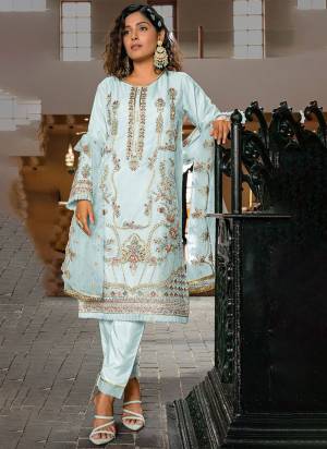 Attrective These Suit in Fine Colored Pair With Bottom And Dupatta.These Top Are Organza And Bottom Are Fabricated On Santoon Pair With Net Dupatta.Its Beautified With Designer Embroidery Work.
