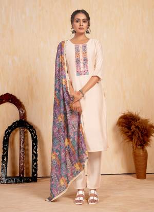 Garb These Beautiful Looking Readymade Suits.These Top And Bottom Are Romal Viscose Silk And Dupatta Are Romal Viscose Silk Fabricated.Its Beautified With Disigner Printed,Embroidery,Hand Work.