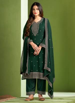 Grab These Looking Salwar Suit in Fine Colored Pair With Bottom And Dupatta.These Top And Dupatta Are Fabricated On Georgette Pair With Santoon Bottom.Its Beautified With Santoon Bottom.Its Beautified With Heavy Designer Embroidery Work.