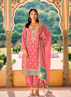 Garb These Designer Salwar Suits in Fine Colored Pair With Dupatta.These Top And Dupatta Are Fabricated On Chinon Pair With Chinon Bottom.Its Beautified With Heavy Designer Embroidery Work.