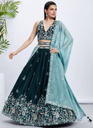 Attrective Looking This Partywear Fine Color Fancy Heavy Designer Choli Fabric Raw Silk And Lahenga Raw Silk And Dupatta Organza In Fabricated Beautified With Attrective Designer Thread,Sequance Embroidery Work. Buy Now.