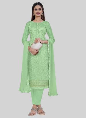 Attrective These Designer Salwar Suit in Fine Colored Pair With Bottom And Dupatta.These Top Are Chanderi Silk And Dupatta Are Fabricated On Nazneen Pair With Santoon Bottom.Its Beautified With Designer Thread Embroidery Work.