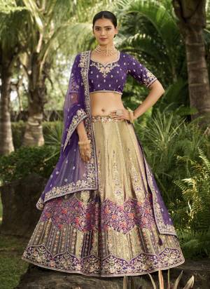 For A Designer Look,Grab These Designer Lehenga Choli in Fine Colored.These Lehenga Are Banarasi Silk And Blouse Are Fabricated On Phantom Silk Pair With Net Dupatta.Its Beautified With Wevon Designer With Embroidery Work.