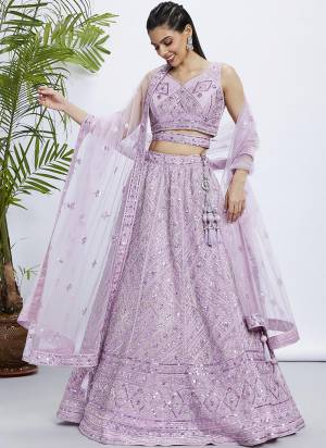 Attrective Looking This Partywear Fine Color Fancy Heavy Designer Choli Fabric Are Net And Lahenga Net And Dupatta Net In Fabricated Beautified With Attrective Designer Thread,Sequance Embroidery Work. Buy Now.