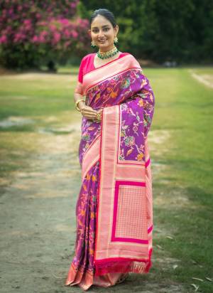 Attrective These Festive Wear Saree in Fine Colored.These Saree And Blouse is Fabricated On Banarasi Silk.Its Beautified With Wevon Rich Pallu Designer.