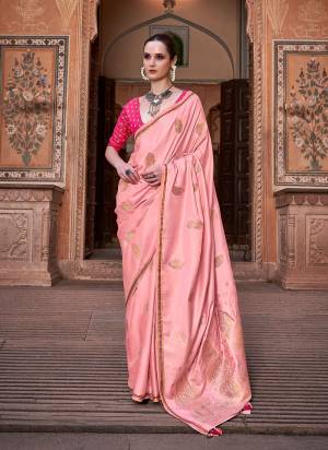 Looking These Traditional Saree in Fine Colored.These Saree Is Satin Silk And Blouse is Fabricated On Satin Silk.Its Beautified With Weaving Jari Designer.