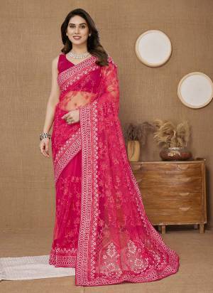 Attrective Look These Saree in Fine Colored.These Saree Are Soft Net And Blouse is Mono Banglori Fabricated.Its Beautified With Designer Thread Embroidery Work.