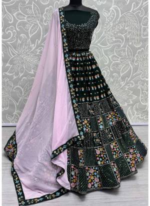 For A Fancy Designer Look,Grab These Lehenga Choli With Dupatta in Fine Colored.These Lehenga And Choli Are Georgette And Dupatta Are Fabricated On Georgette Pair.Its Beautified With Designer Sequance,Thread Embroidery Work.