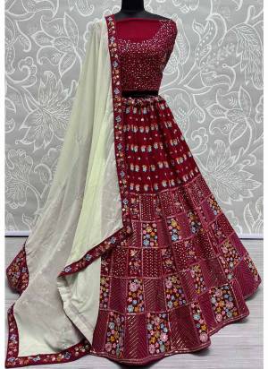 For A Fancy Designer Look,Grab These Lehenga Choli With Dupatta in Fine Colored.These Lehenga And Choli Are Georgette And Dupatta Are Fabricated On Georgette Pair.Its Beautified With Designer Sequance,Thread Embroidery Work.