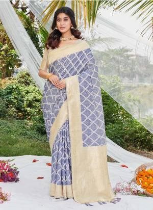 Garb These Party Wear Saree in Fine Colored.These Saree And Blouse is Fabricated On Cotton.Its Beautified With Weavon Designer Printed.