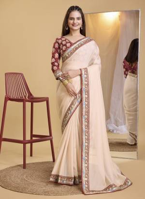 Garb These Party Wear Saree in Fine Colored.These Saree Are Organza And Blouse is Art Silk Fabricated.Its Beautified With Designer Embroidery Work Lace Border,Blouse.