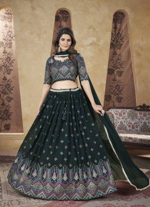 For A Fancy Designer Look,Grab These Lehenga Choli With Dupatta in Fine Colored.