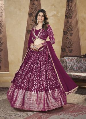 For A Fancy Designer Look,Grab These Lehenga Choli With Dupatta in Fine Colored.