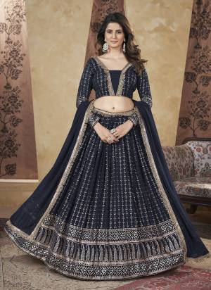 For A Fancy Designer Look,Grab These Lehenga Choli With Dupatta in Fine Colored.