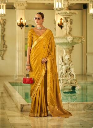 Looking These Party Wear Saree in Fine Colored.These Saree And Blouse is Fabricated On Satin Silk.Its Beautified With Weaving Jari Designer.