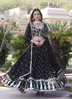 For A Designer Look,Grab These Lehenga Choli in Fine Colored.These Blouse Are dayble Viscose And Lahenga Are Fabricated On Faux Georgette Pair With Faux Georgette Dupatta.Its Beautified With Designer Heavy Sequance Embroidery Work.